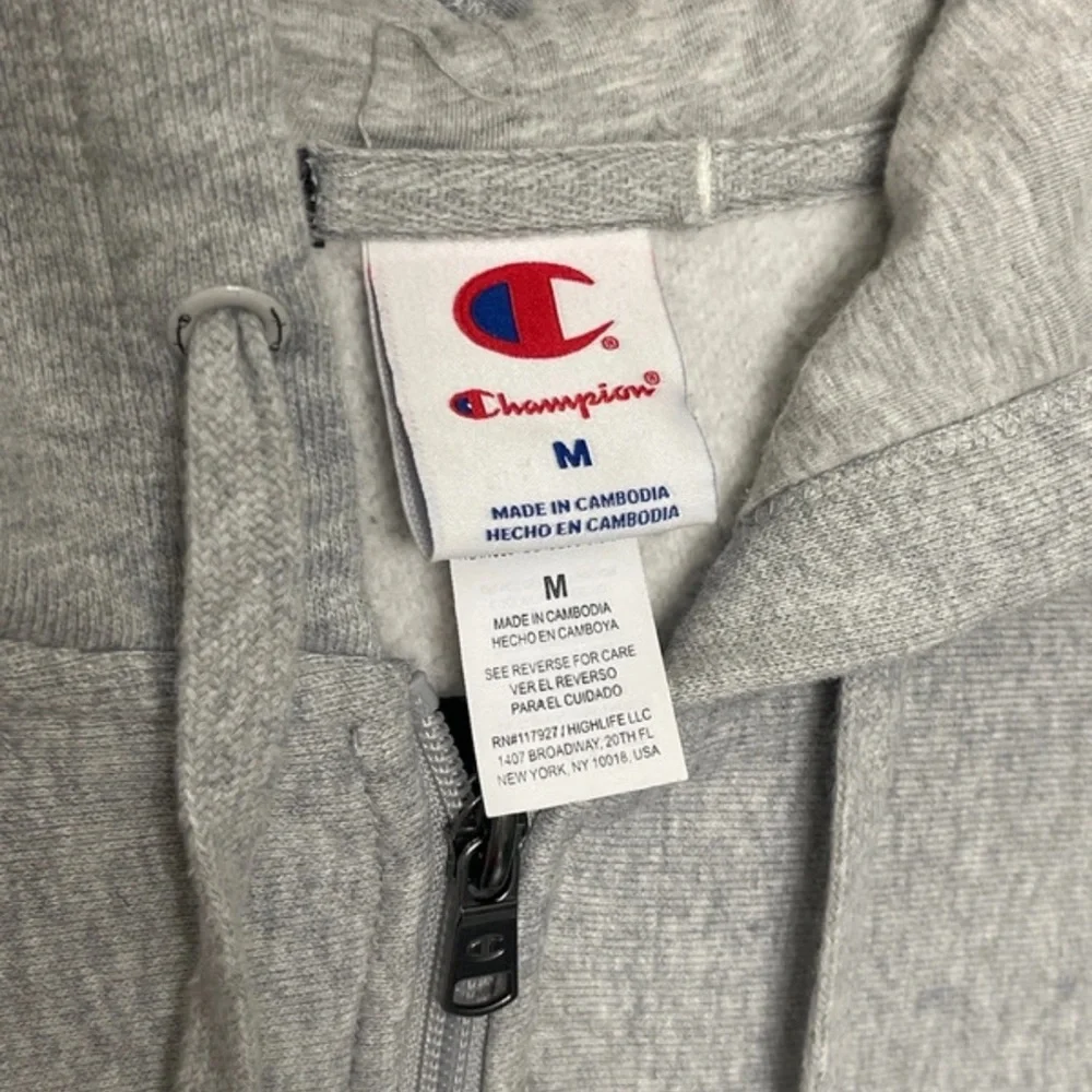 Champion Heather Gray Full-Zip Hoodie - Picture 2 of 6
